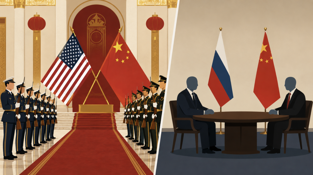 Trump visits Beijing, Putin follows; Xi calibrates ceremony to signal hierarchy amid Ukraine war