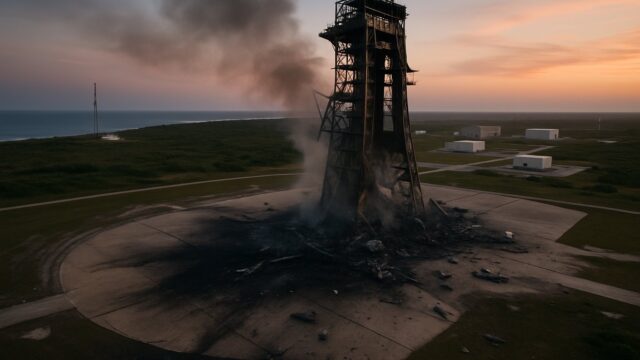 Blue Origin’s New Glenn rocket explodes during Florida ground test