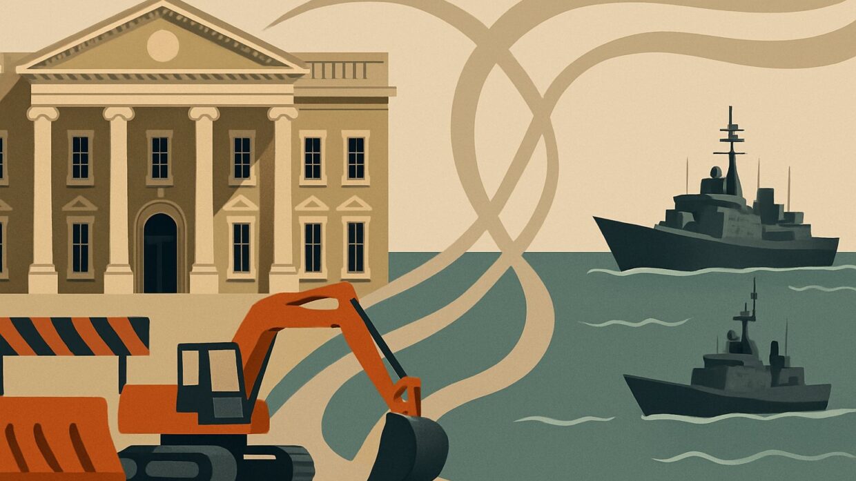 Senate Republicans push $1B security package for Trump ballroom as Hormuz operation paused