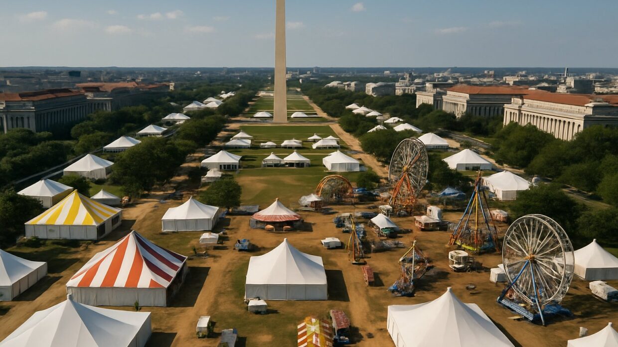 Trump opens 16-day Great American State Fair on National Mall for 250th anniversary