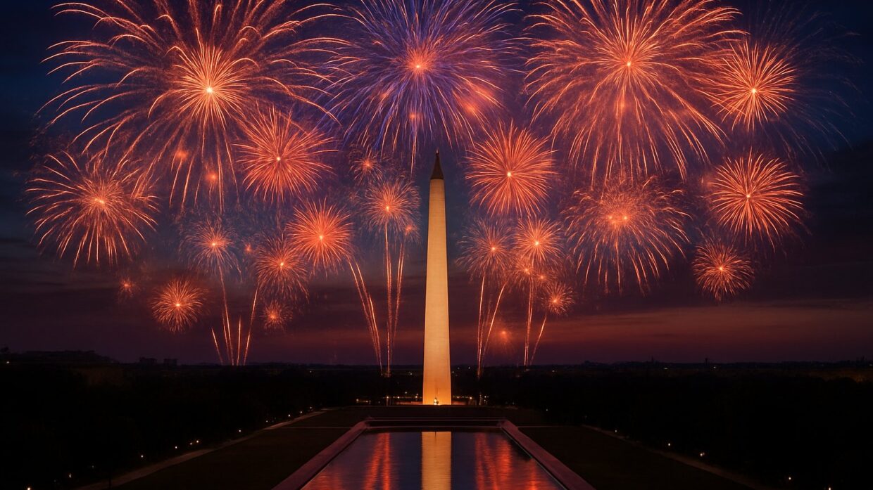 Trump delivers July 4 speech on National Mall, celebrates record fireworks display