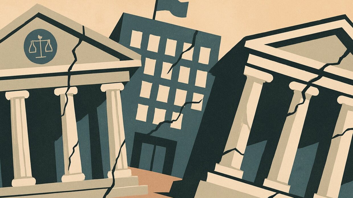 Conservative outlets emphasize institutional legitimacy crises across courts, agencies, and cultural institutions