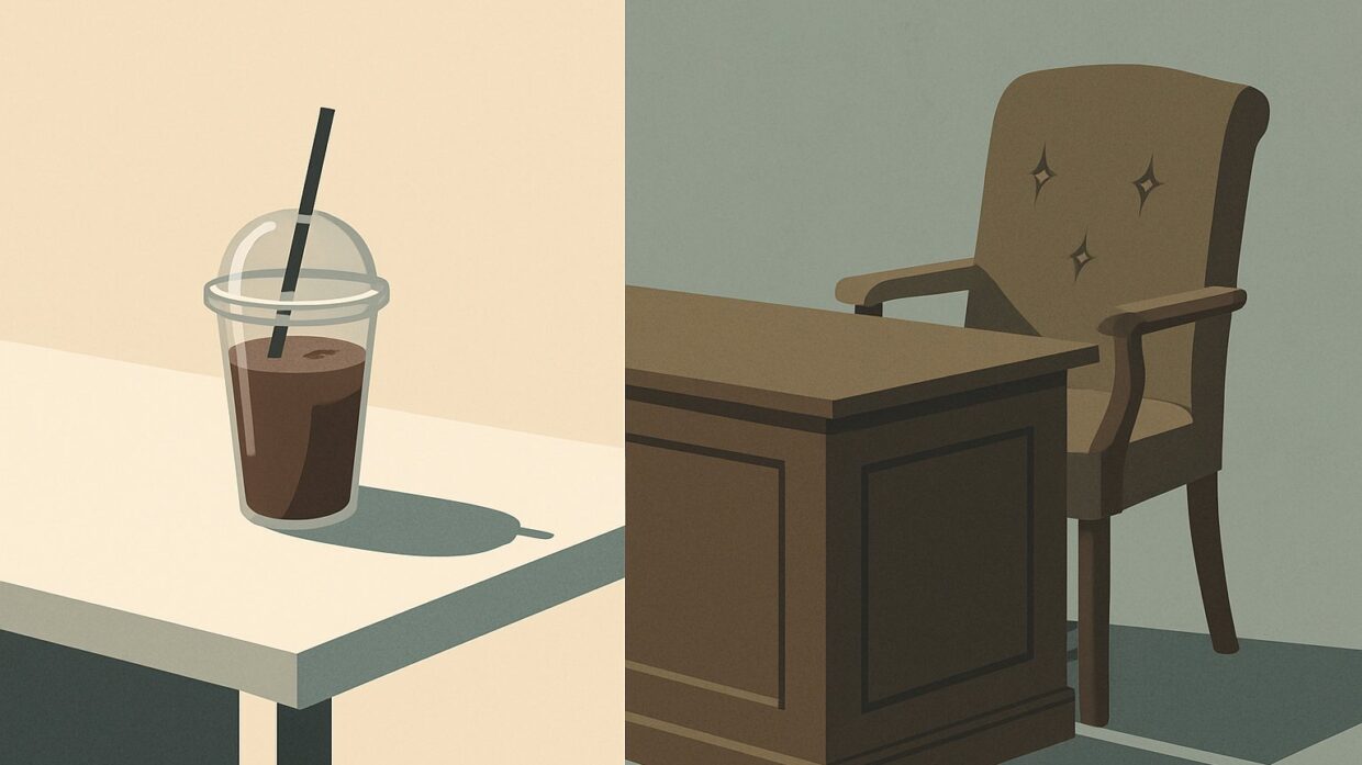 Iced coffee at job interviews sparks debate over professionalism norms and generational workplace expectations