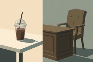 Iced coffee at job interviews sparks debate over professionalism norms and generational workplace expectations