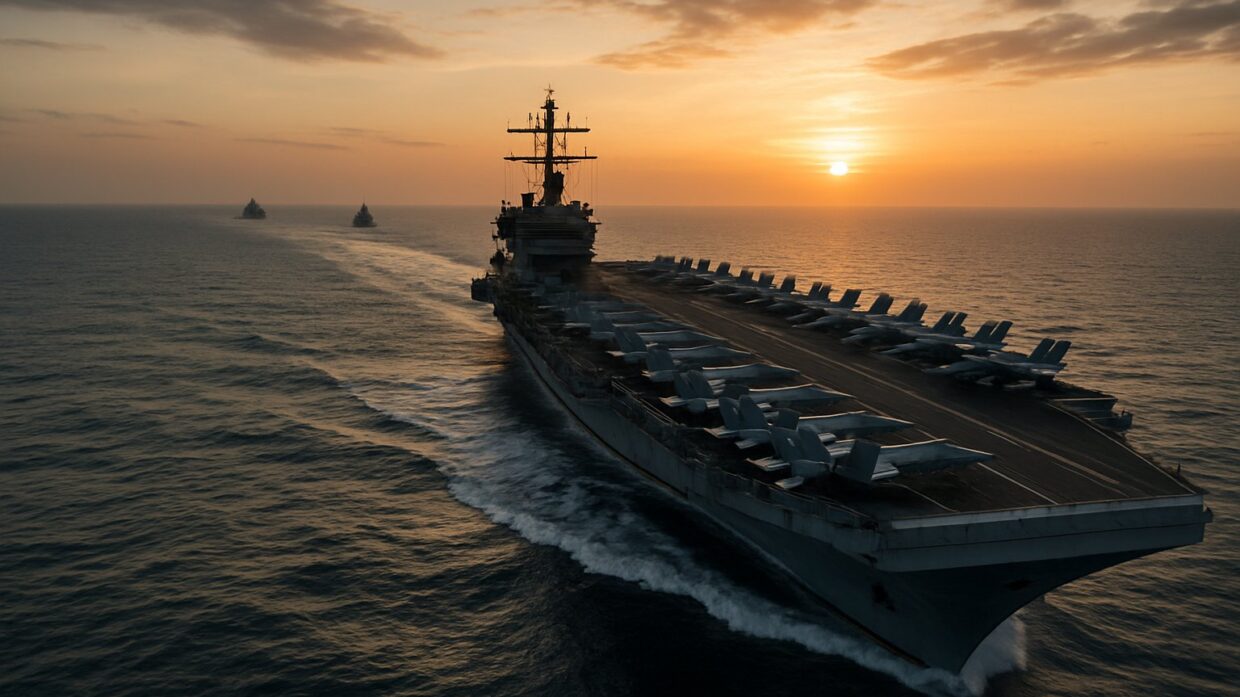 Pentagon Deploys Third Carrier, 10,000 Troops to Persian Gulf as Trump Signals Possible Iran Strikes