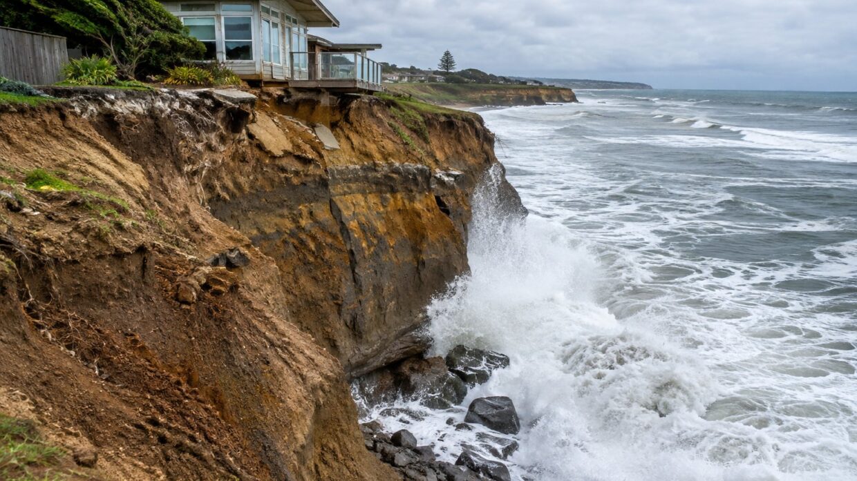 Southern California coastal homes face accelerated erosion as king tides and storm surge reshape shoreline