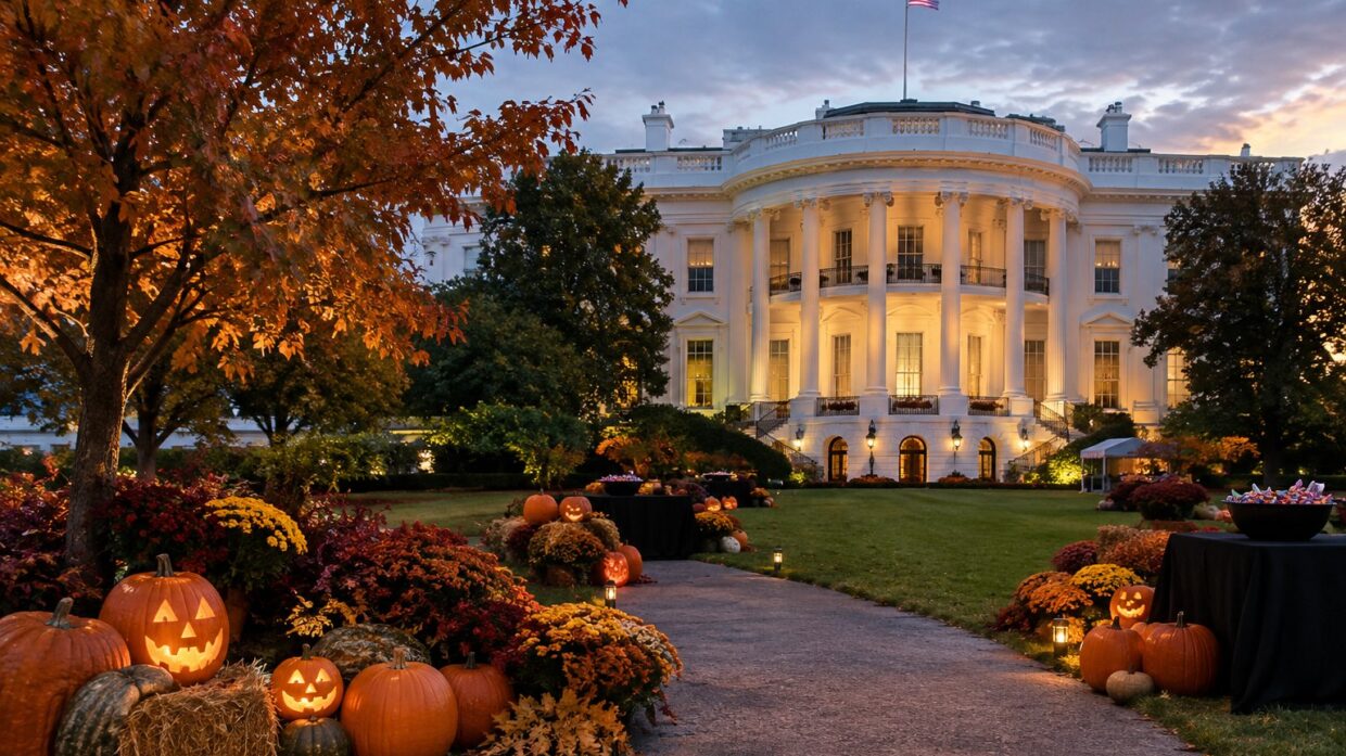 Trump White House hosts Halloween event for trick-or-treaters