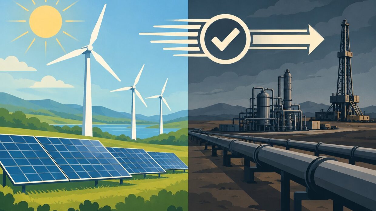 Democrat raises concern bipartisan permitting bill could favor natural gas over renewables