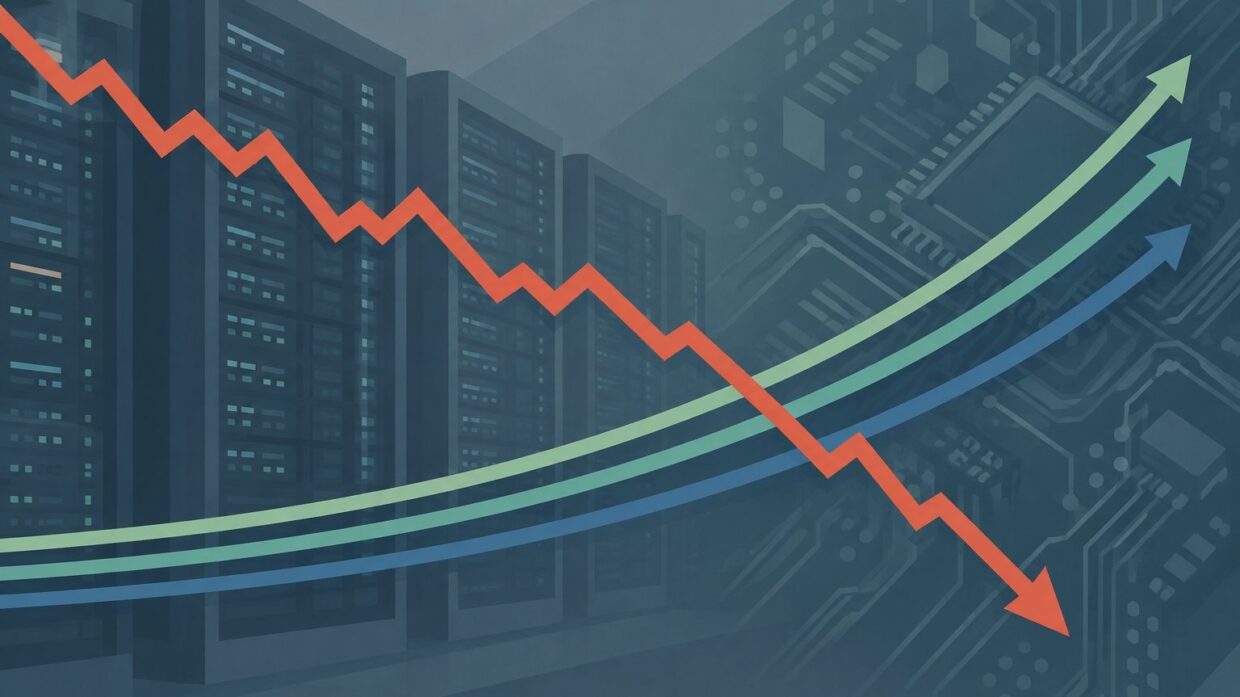 Tech stocks decline sharply as AI spending concerns weigh on market valuation